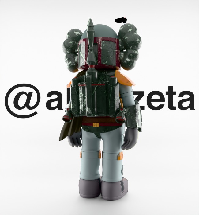 Kaws Mandalorian for Print 3D print model_22