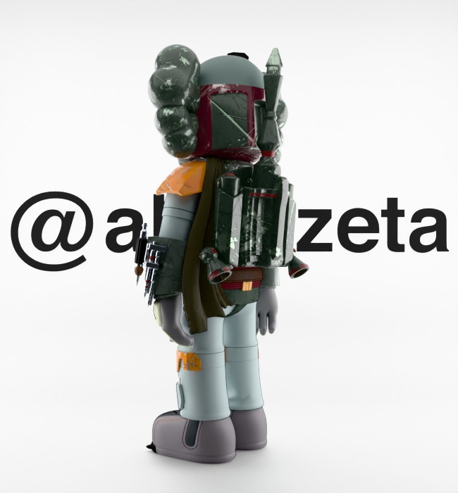 Kaws Mandalorian for Print 3D print model_15