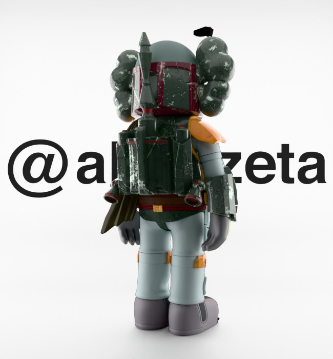 Kaws Mandalorian for Print 3D print model_23