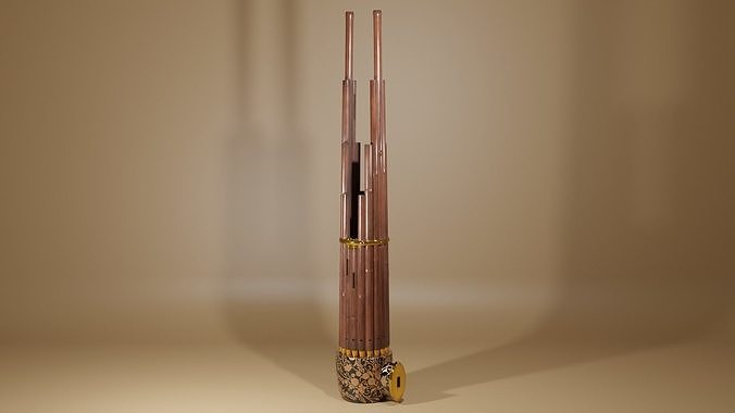 Sho-Japanese panpipes 3D model