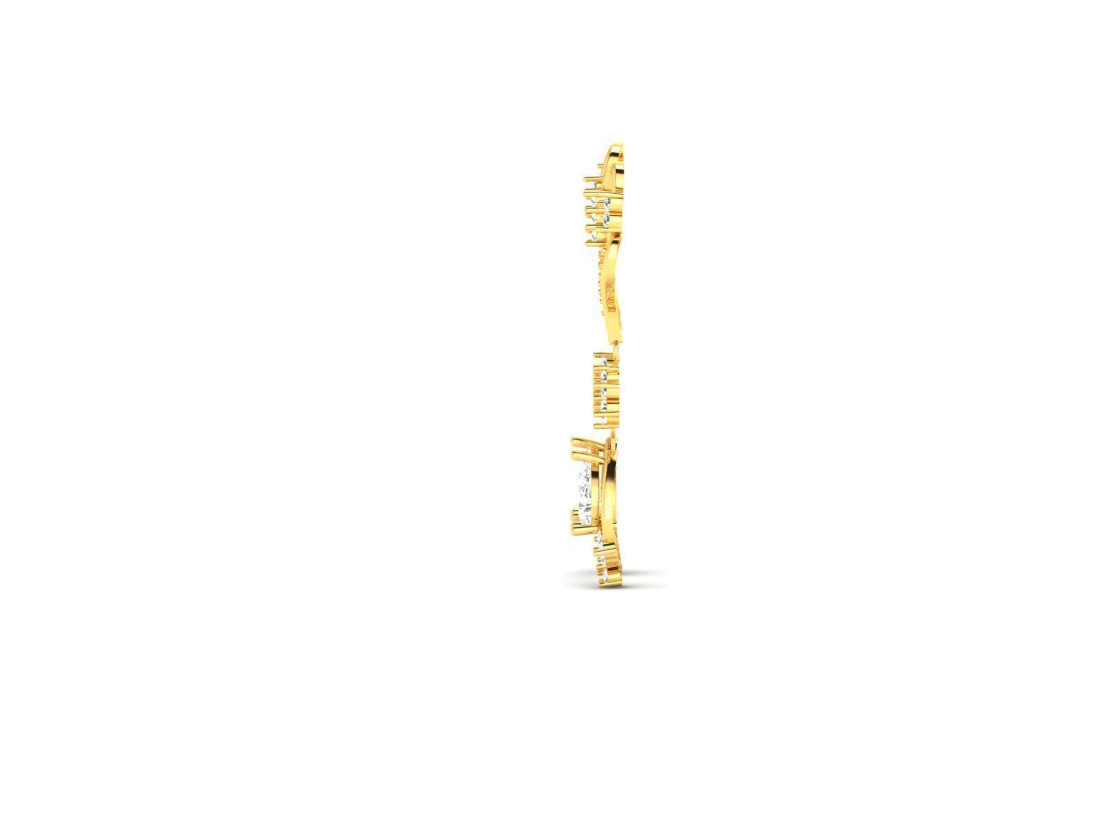 Women Earrings 3D print model_4