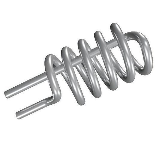 Steel Gyser Heating Coil 3D model