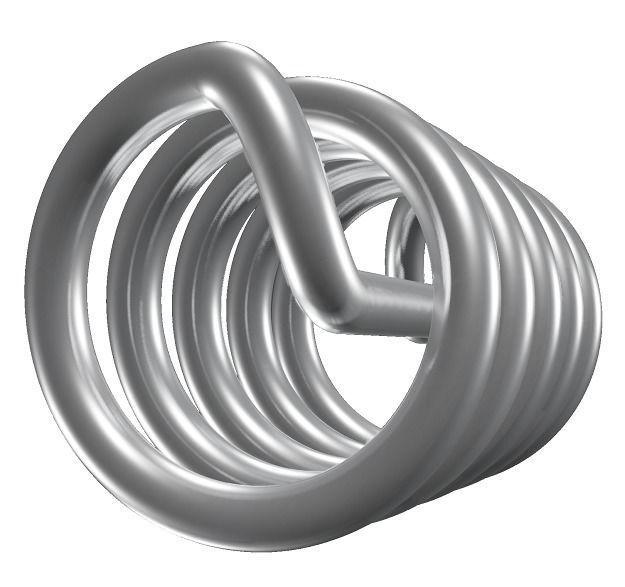 Steel Gyser Heating Coil 3D model_3