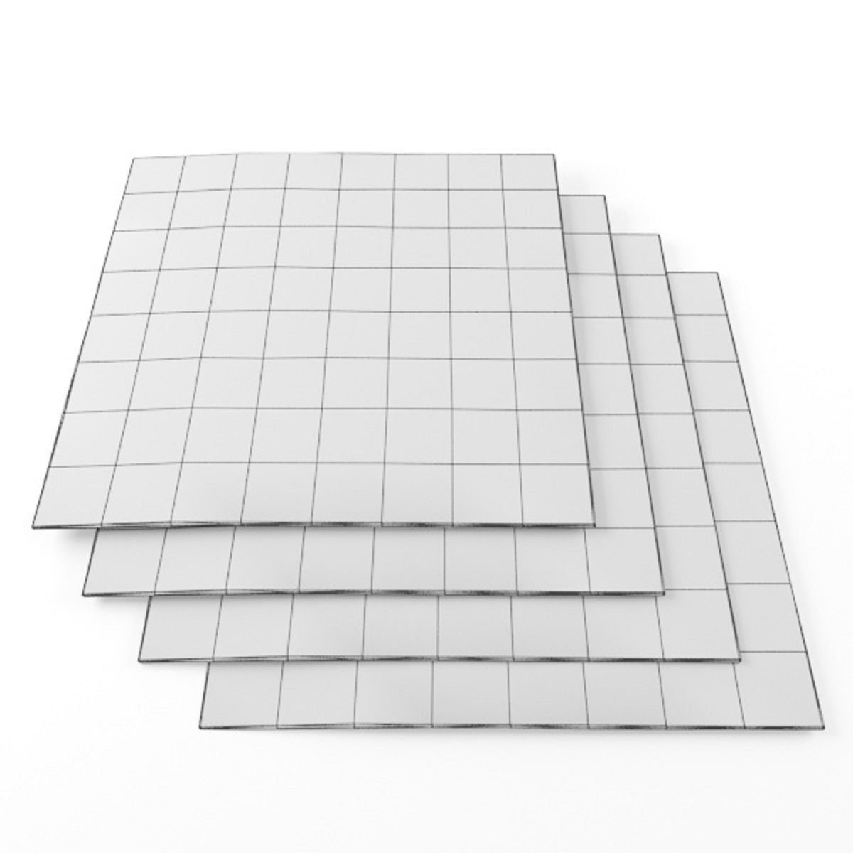 Rugs-1303 grunge rugs Low-poly 3D model_2