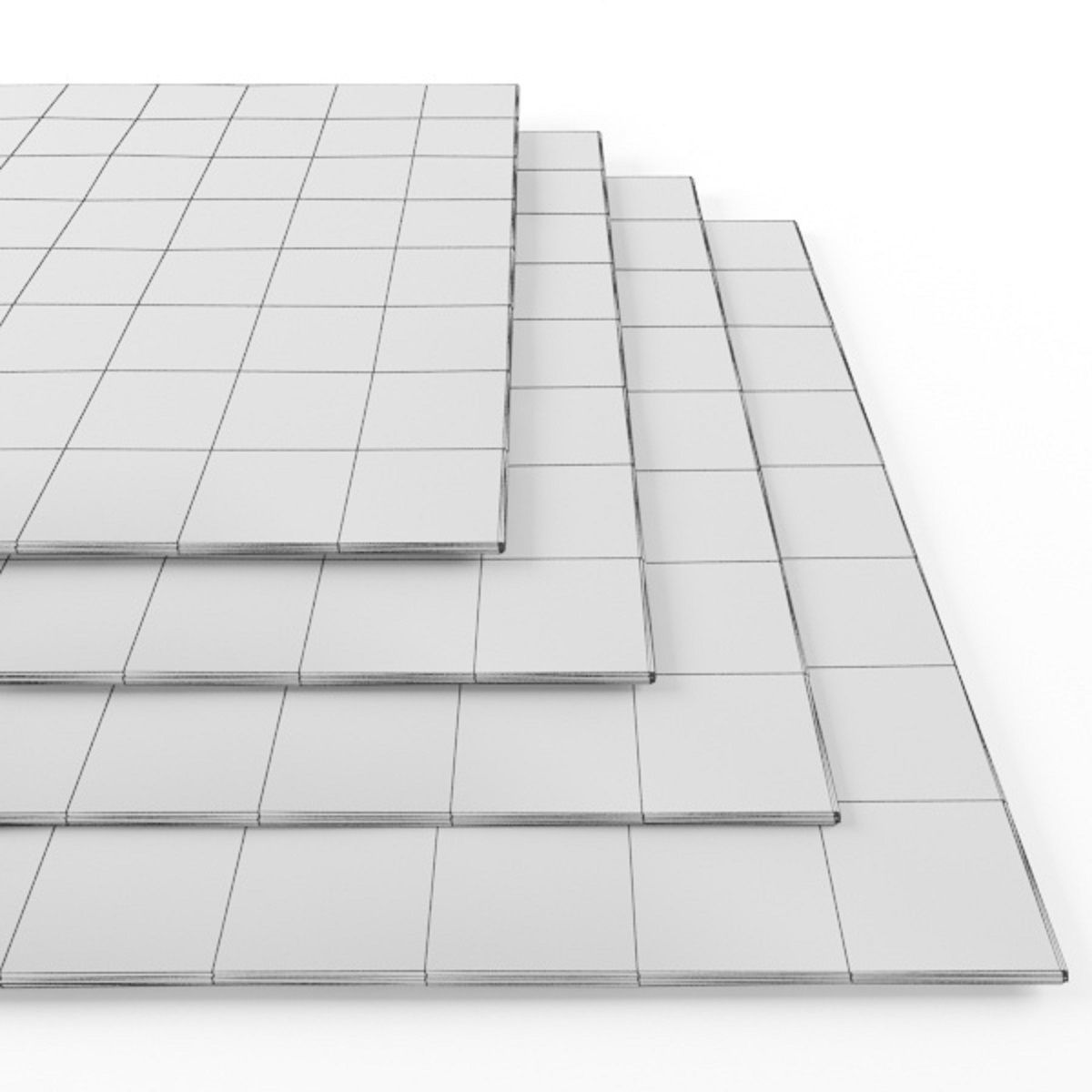 Rugs-1303 grunge rugs Low-poly 3D model_3