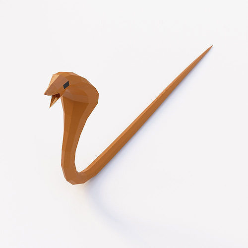 King cobra snake 3d model  Free low-poly 3D model