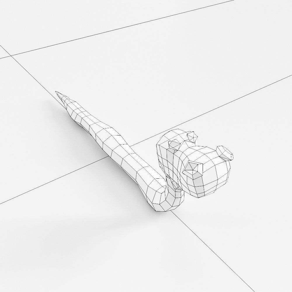 Snake cartoon 3d model  Low-poly 3D model_5