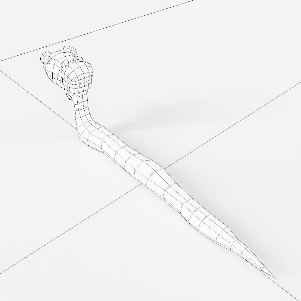 Snake cartoon 3d model  Low-poly 3D model_4