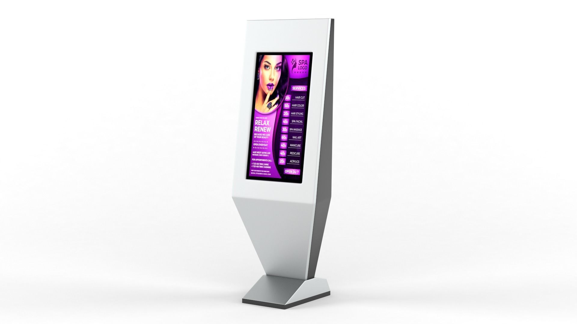 Electronic Kiosk 3D model_2