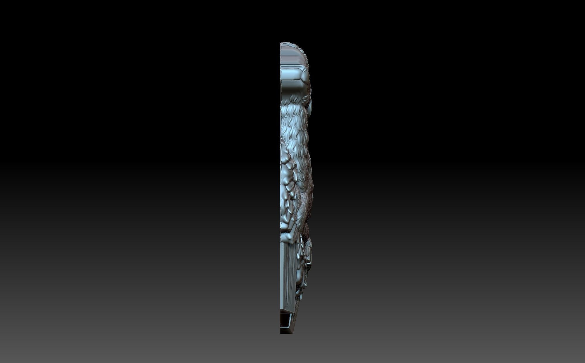 A sheep in the hay 3D print model_6