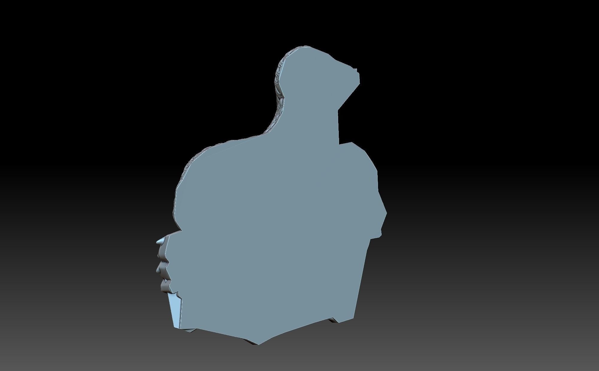 A sheep in the hay 3D print model_3