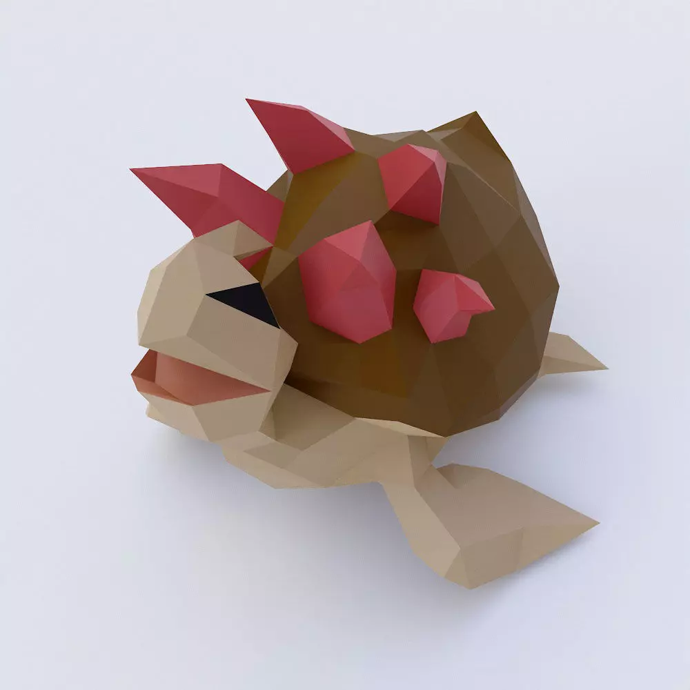 Fantasy turtle 3d model Low-poly 3D model