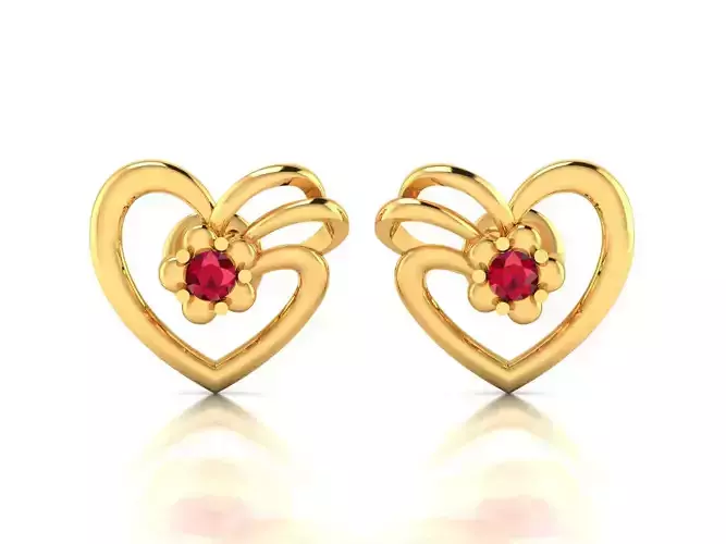 Women Diamond Heart Earrings
