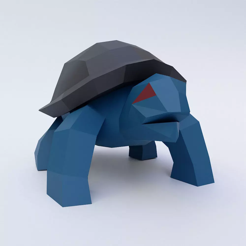 Old turtle 3d model Low-poly 3D model