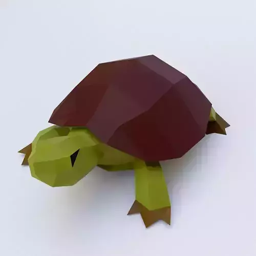 Turtle toon 3d model 