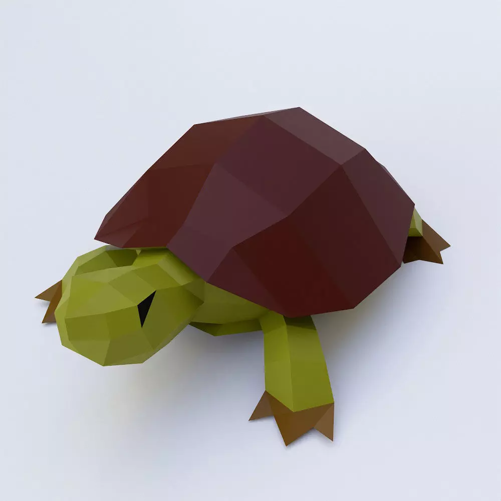 Turtle toon 3d model  Low-poly 3D model_0