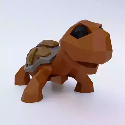 Turtle toon 3d model 