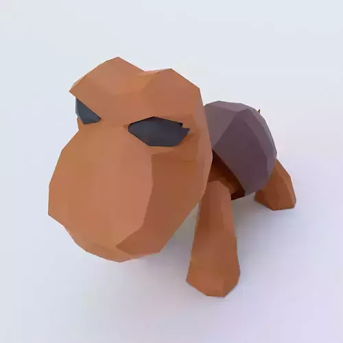 Turtle cartoon 3d model 