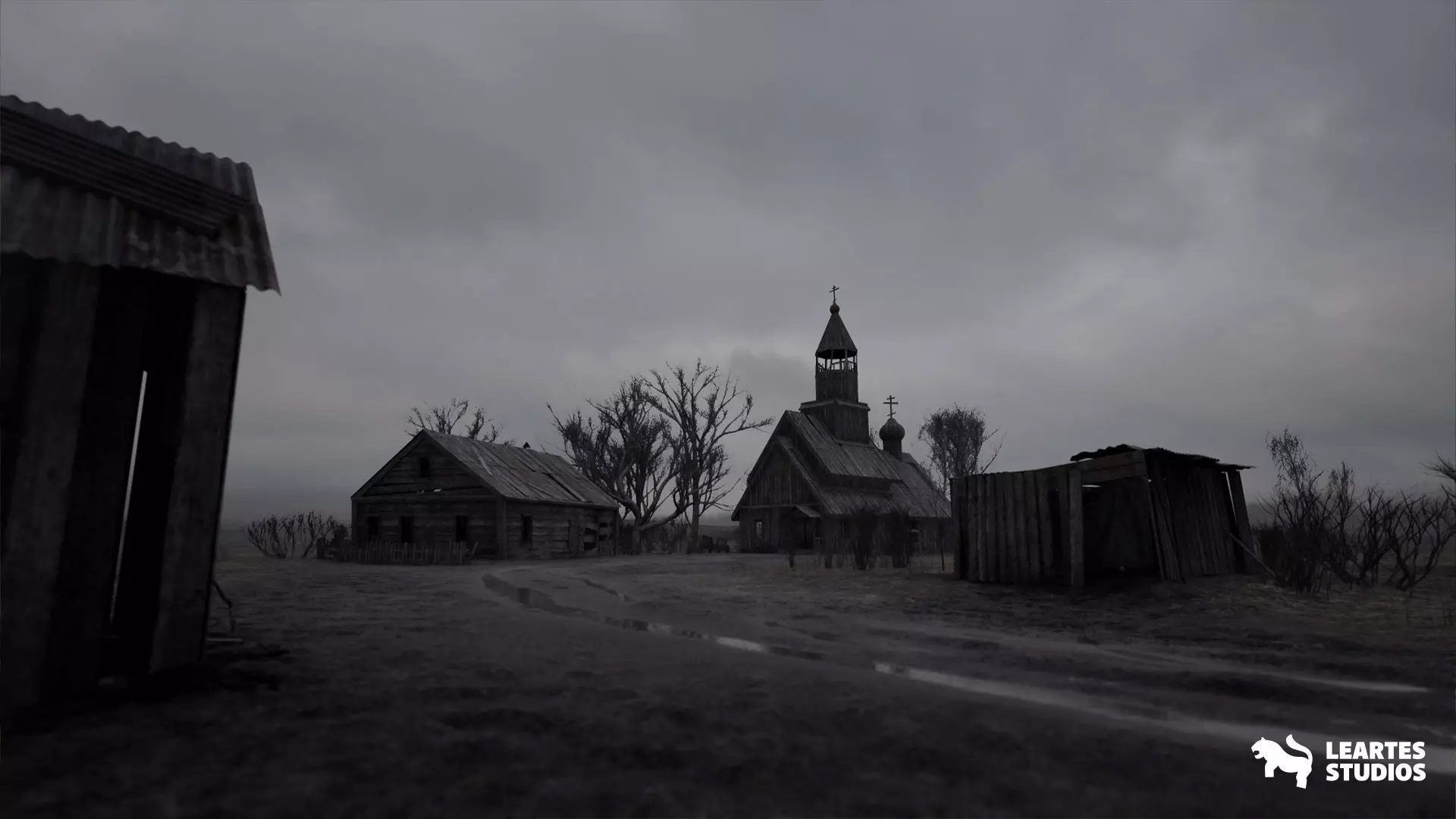 Haunted Village Low-poly 3D model_0