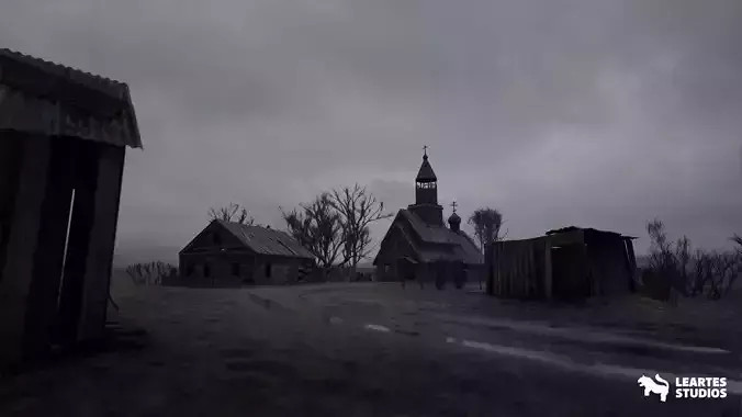 Haunted Village Low-poly 3D model