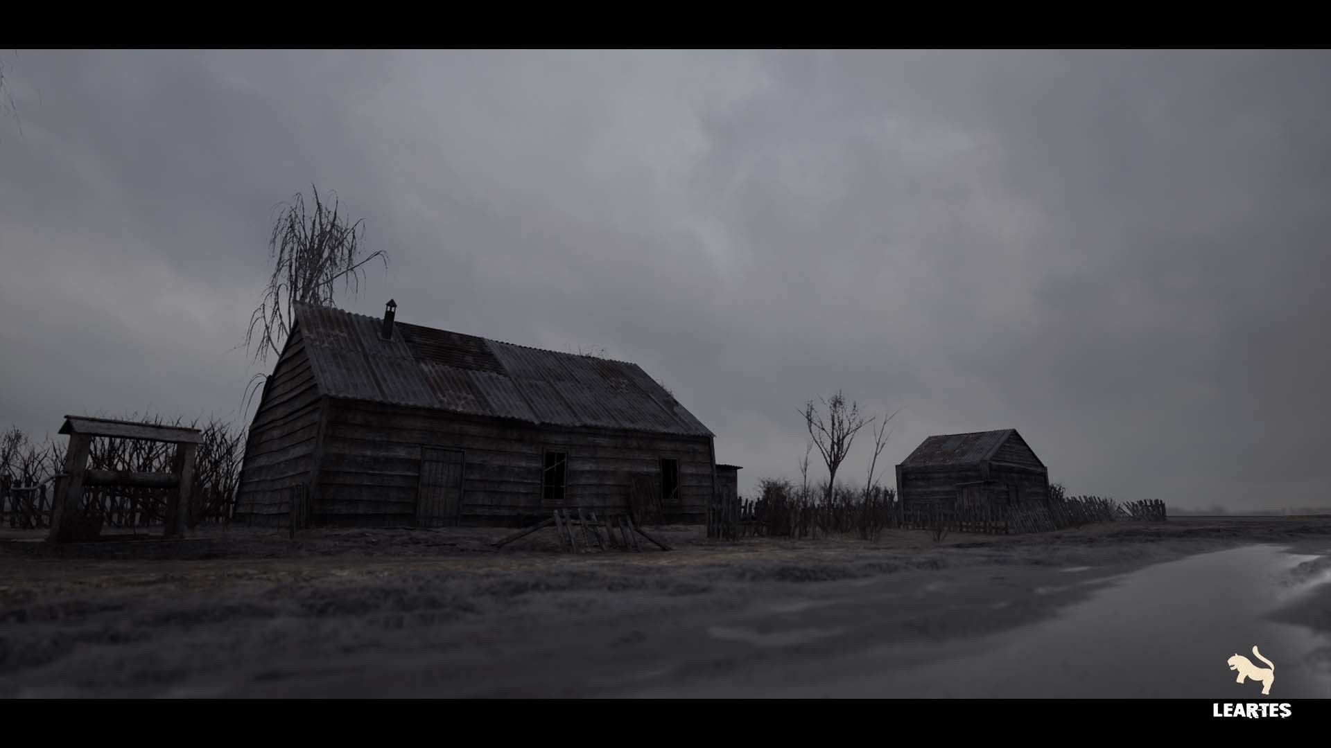 Haunted Village Low-poly 3D model_5