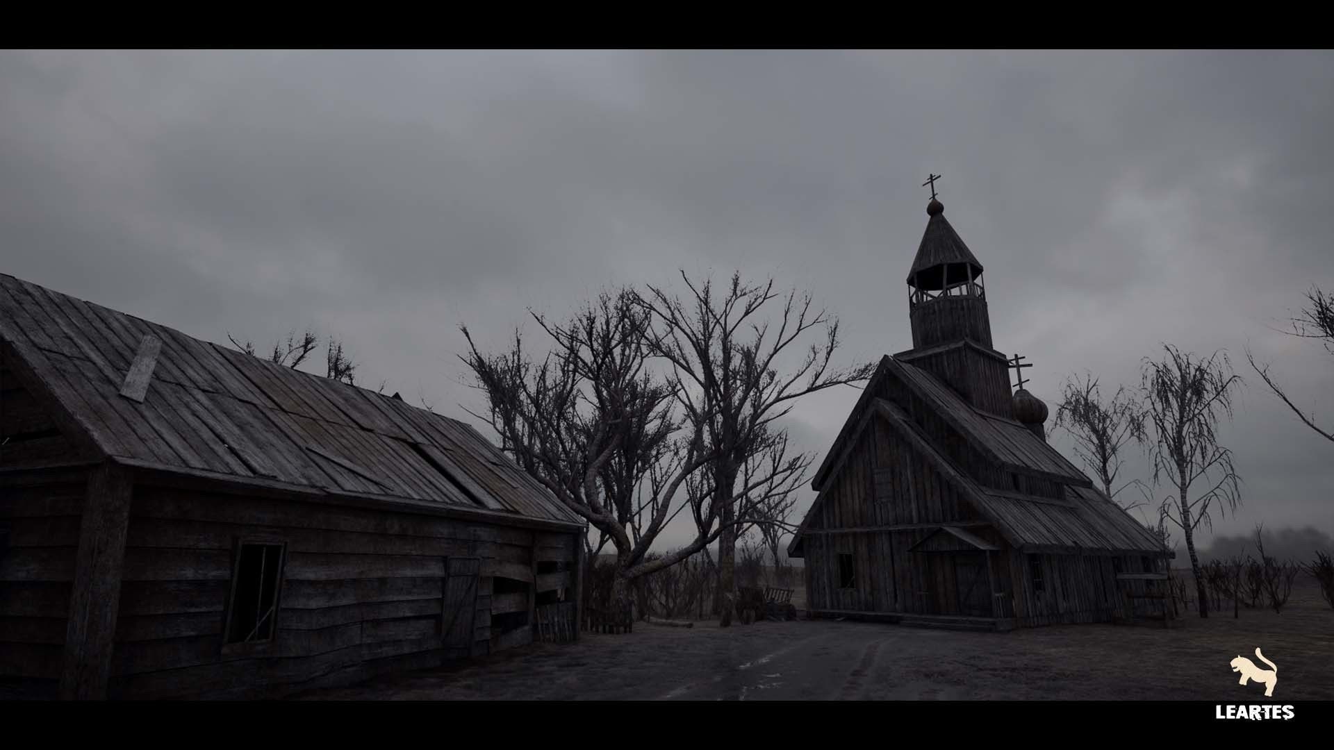Haunted Village Low-poly 3D model_4