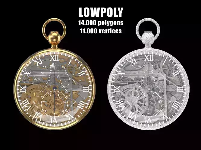 Breguet Grande Complication Marie Antoinette 1160 Low-poly 3D model