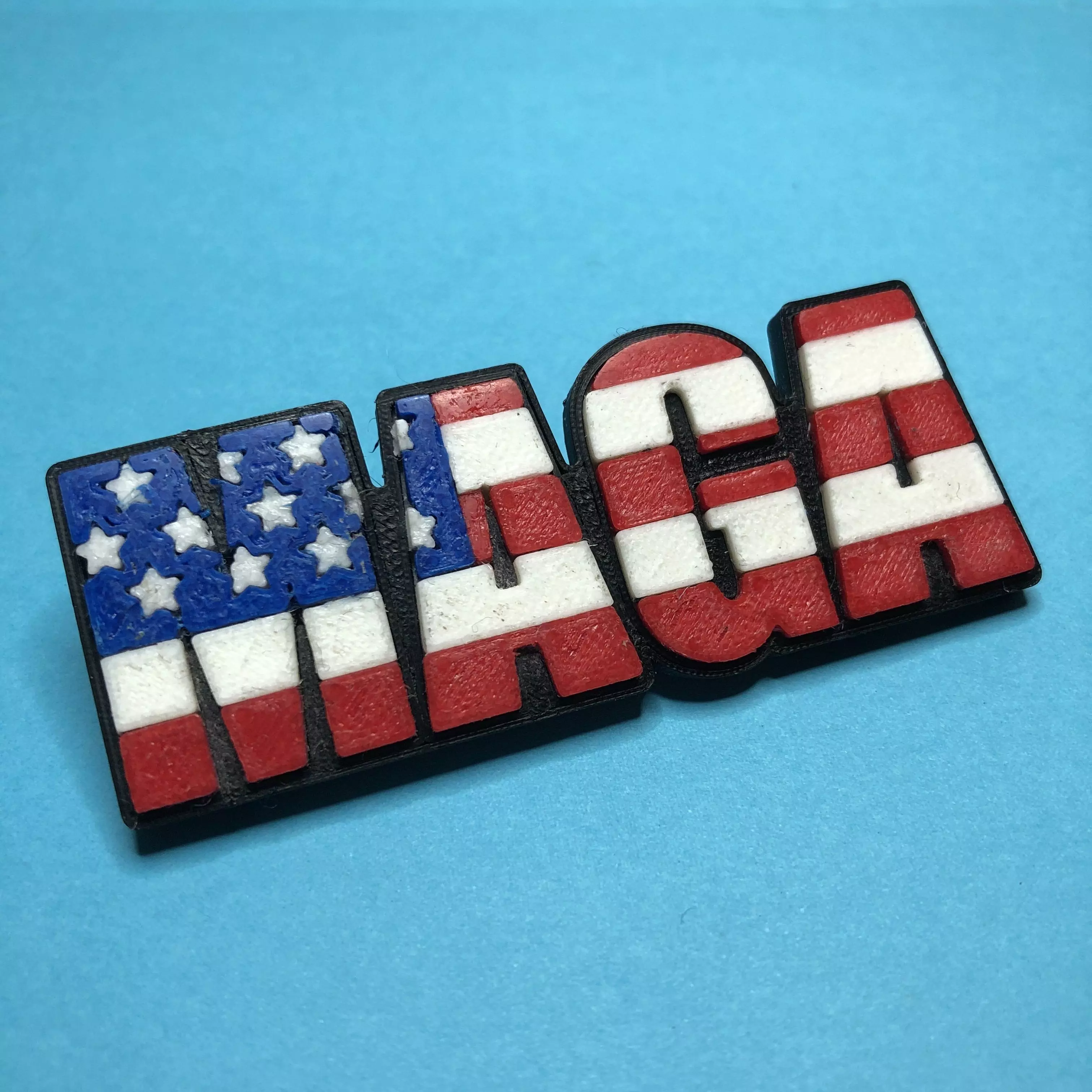 Make America Great Again Badge Free 3D print model