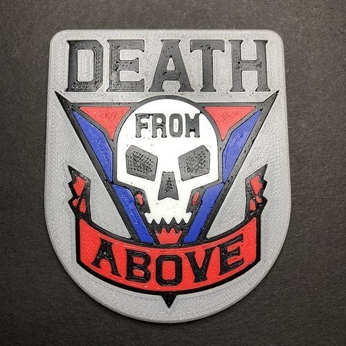 Mobile Infantry Death From Above Badge 3D print model