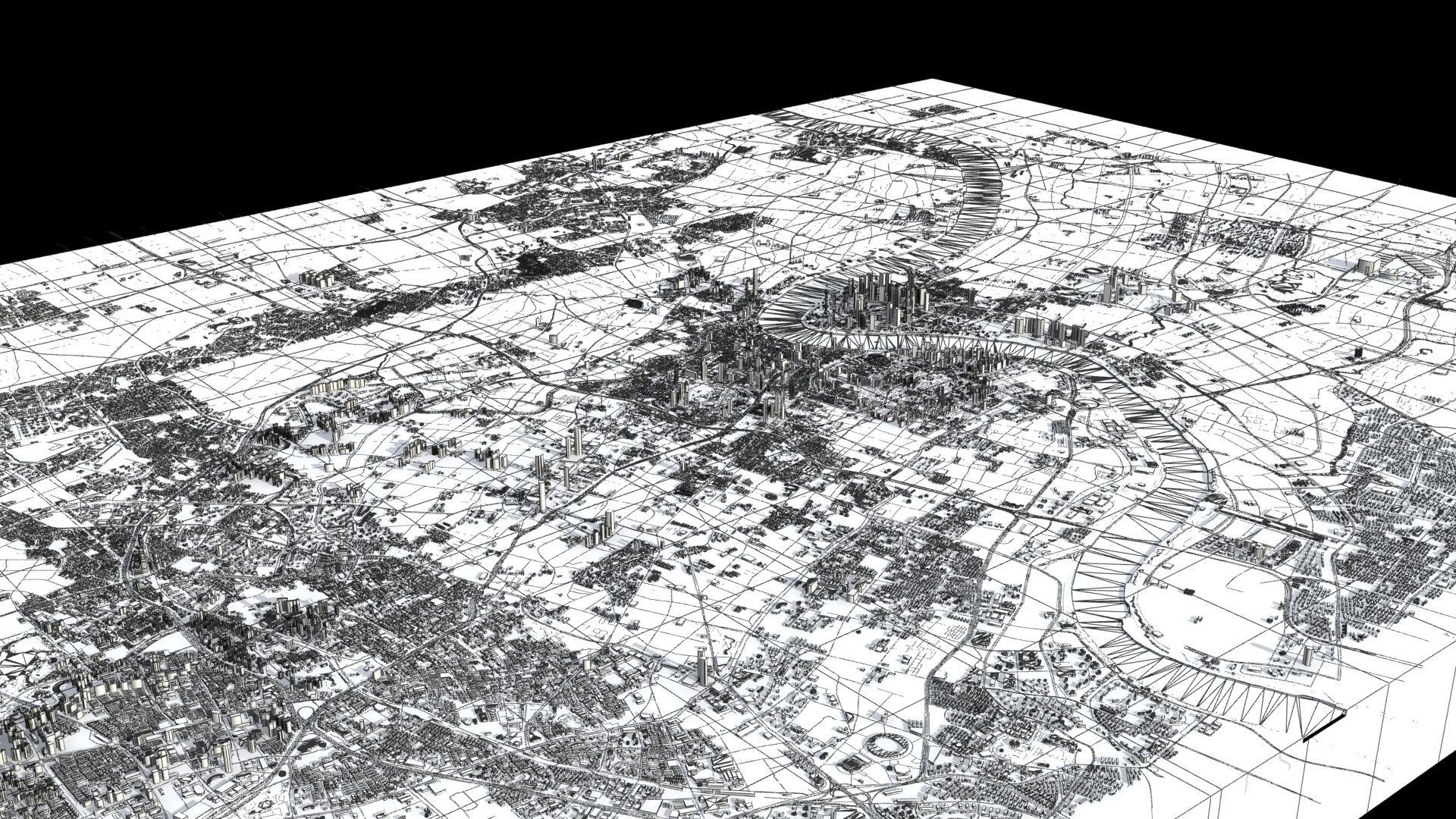 Shanghai City China 3D model_64