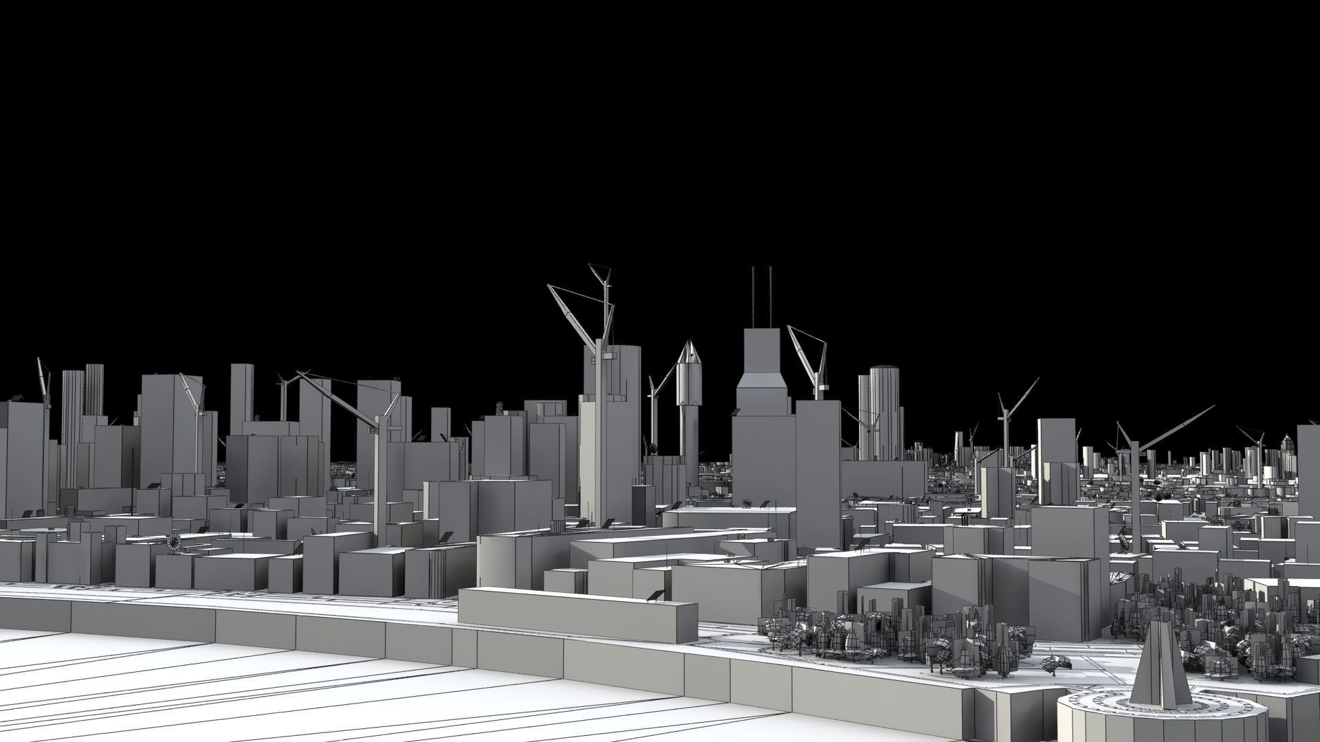 Shanghai City China 3D model_52