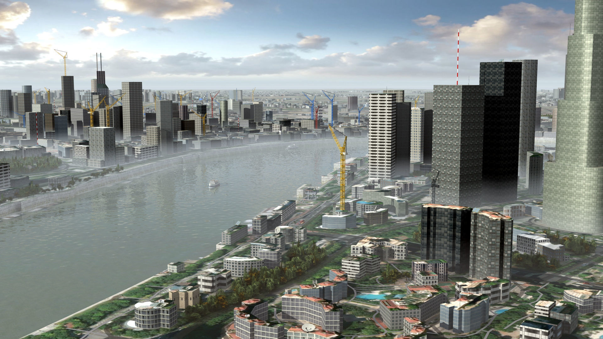 Shanghai City China 3D model_3