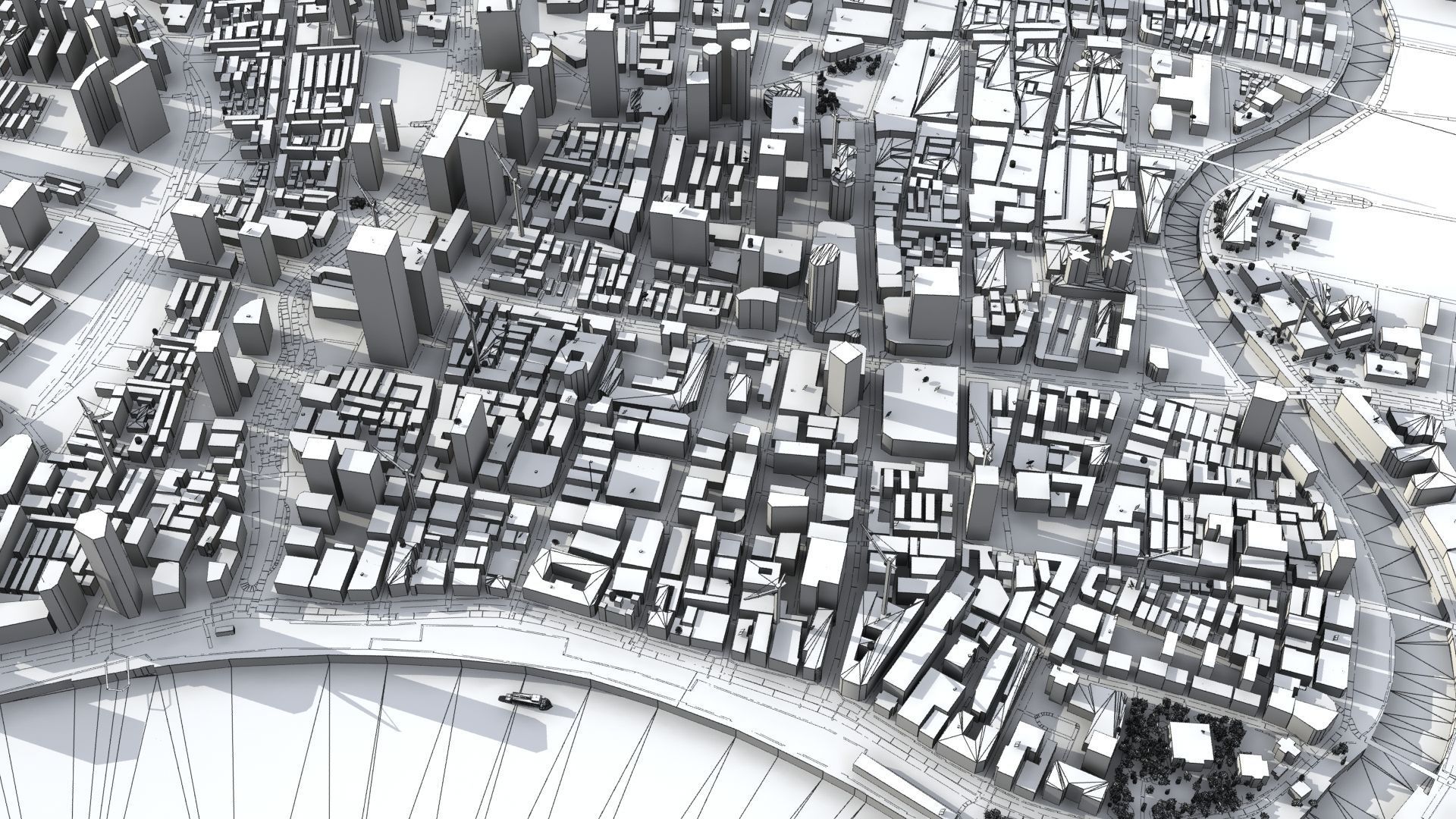 Shanghai City China 3D model_41