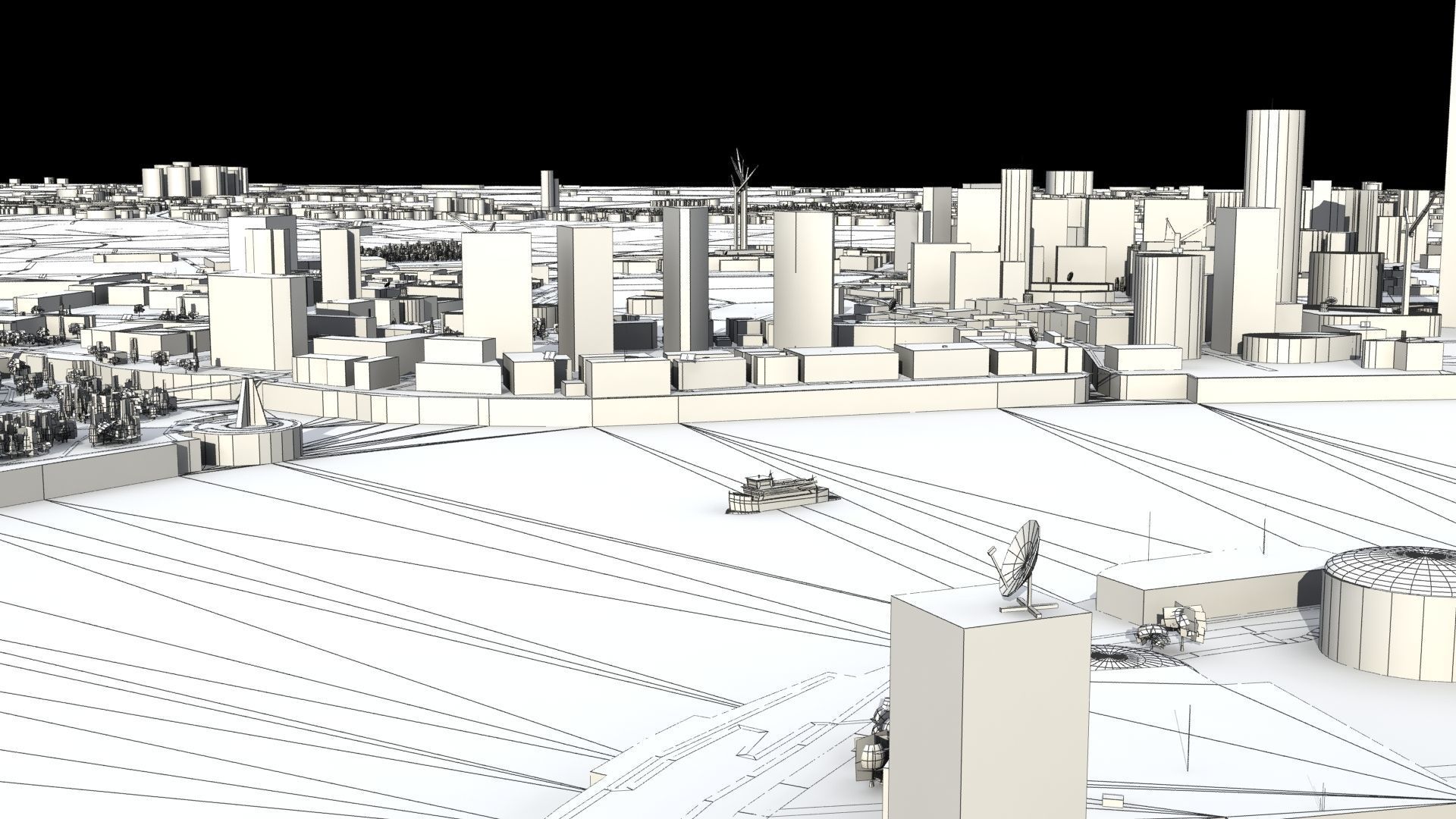 Shanghai City China 3D model_60