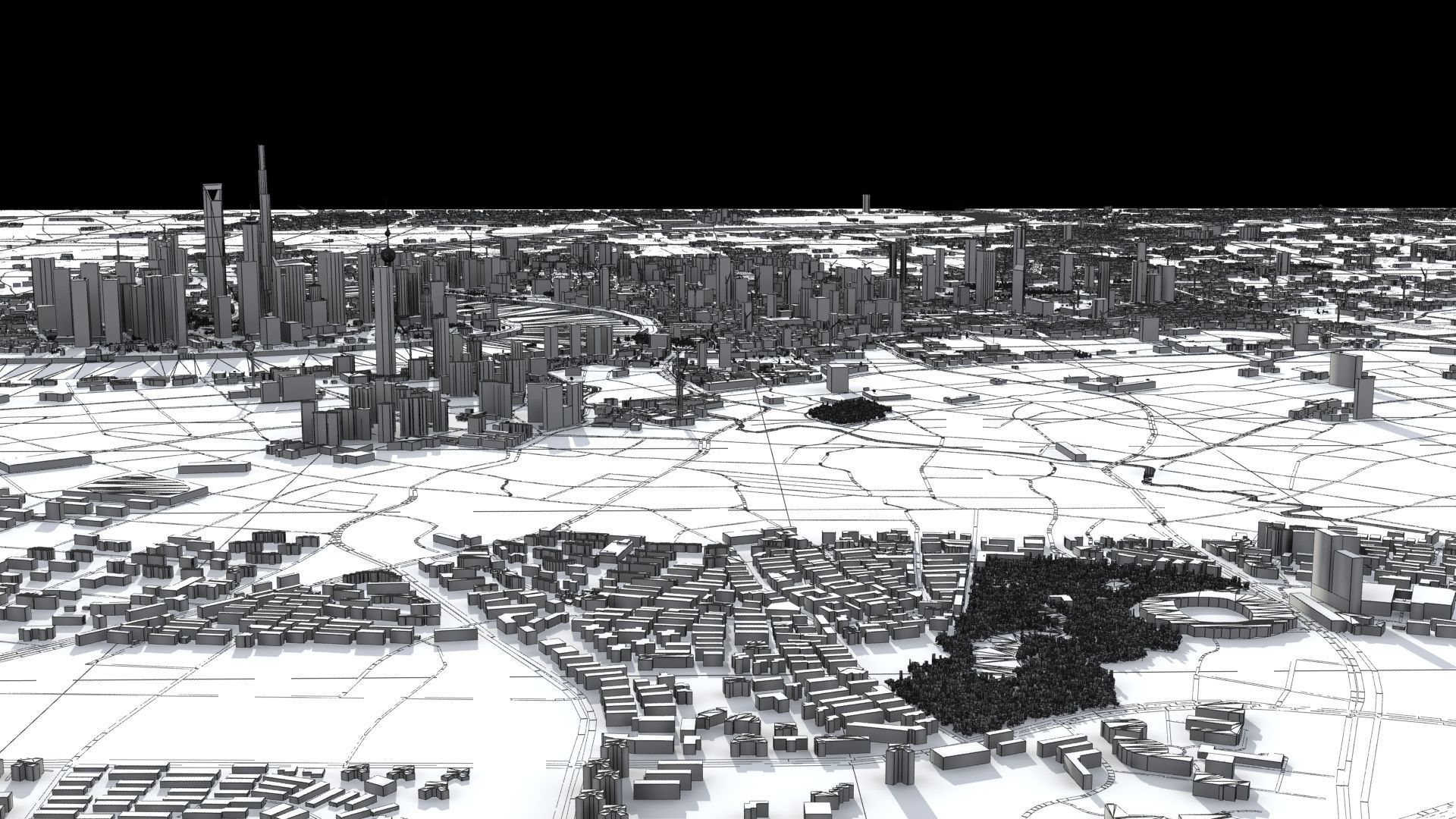 Shanghai City China 3D model_40