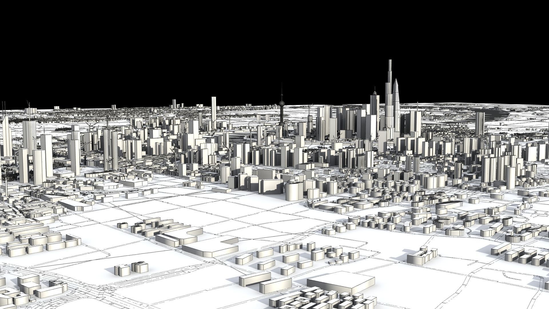 Shanghai City China 3D model_59