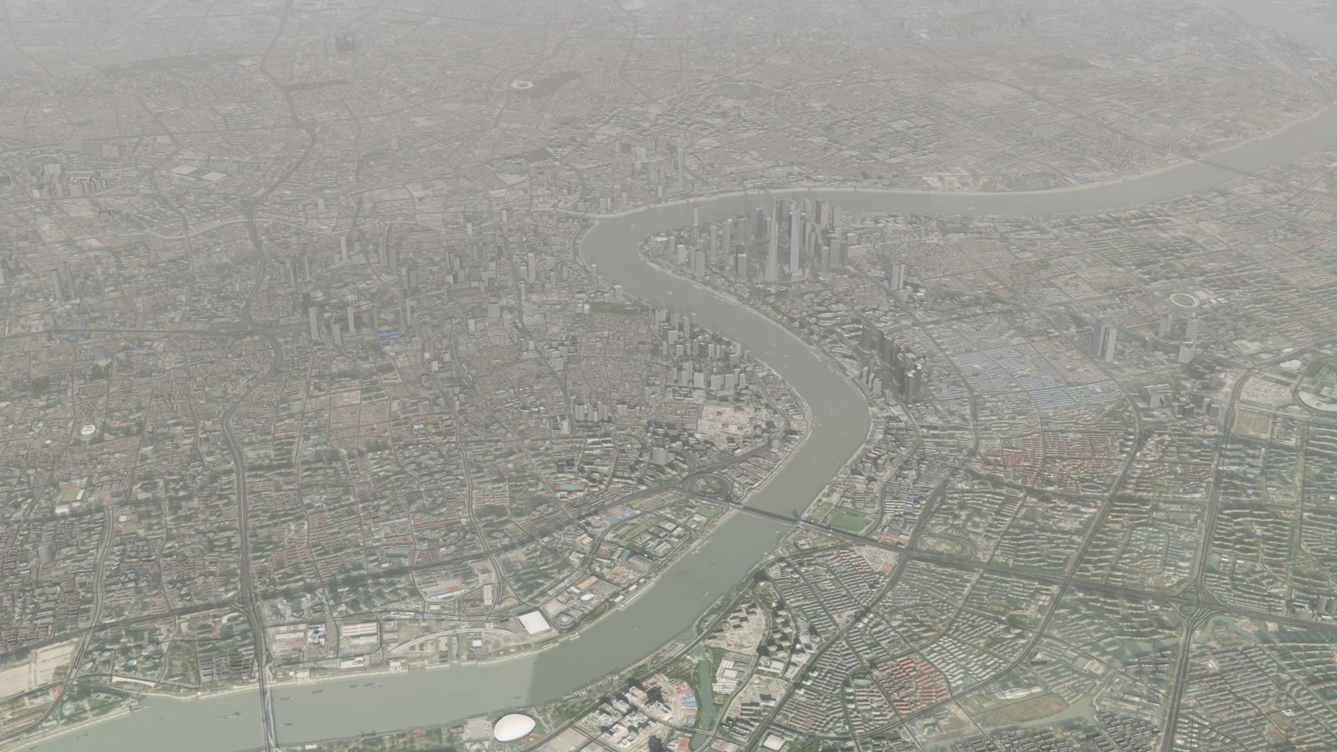 Shanghai City China 3D model_35