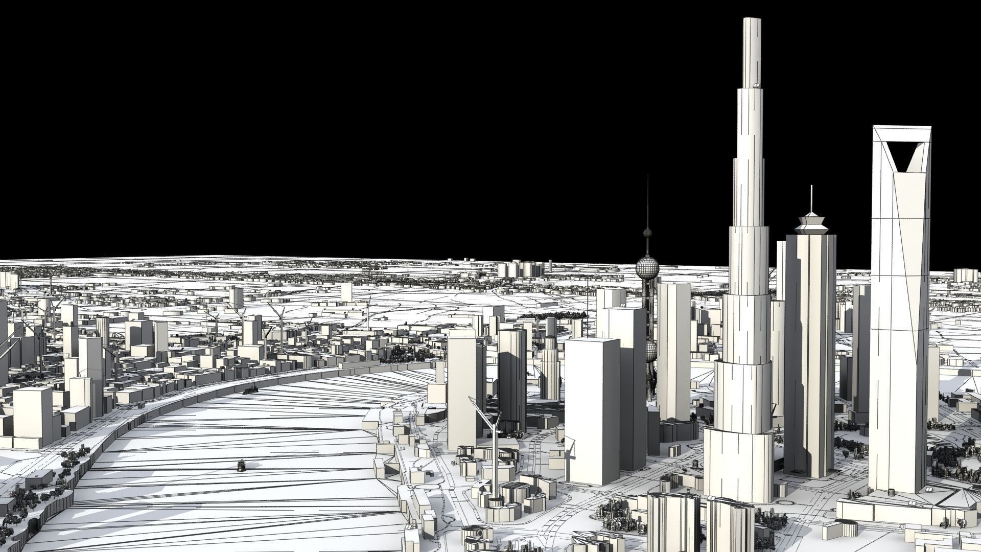 Shanghai City China 3D model_56