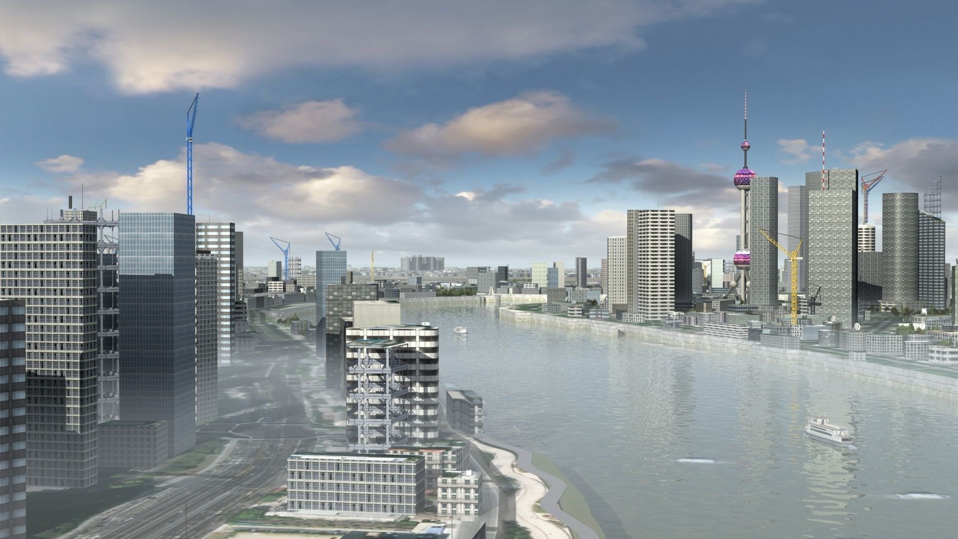 Shanghai City China 3D model_30