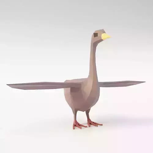 Goose bird 3d model 