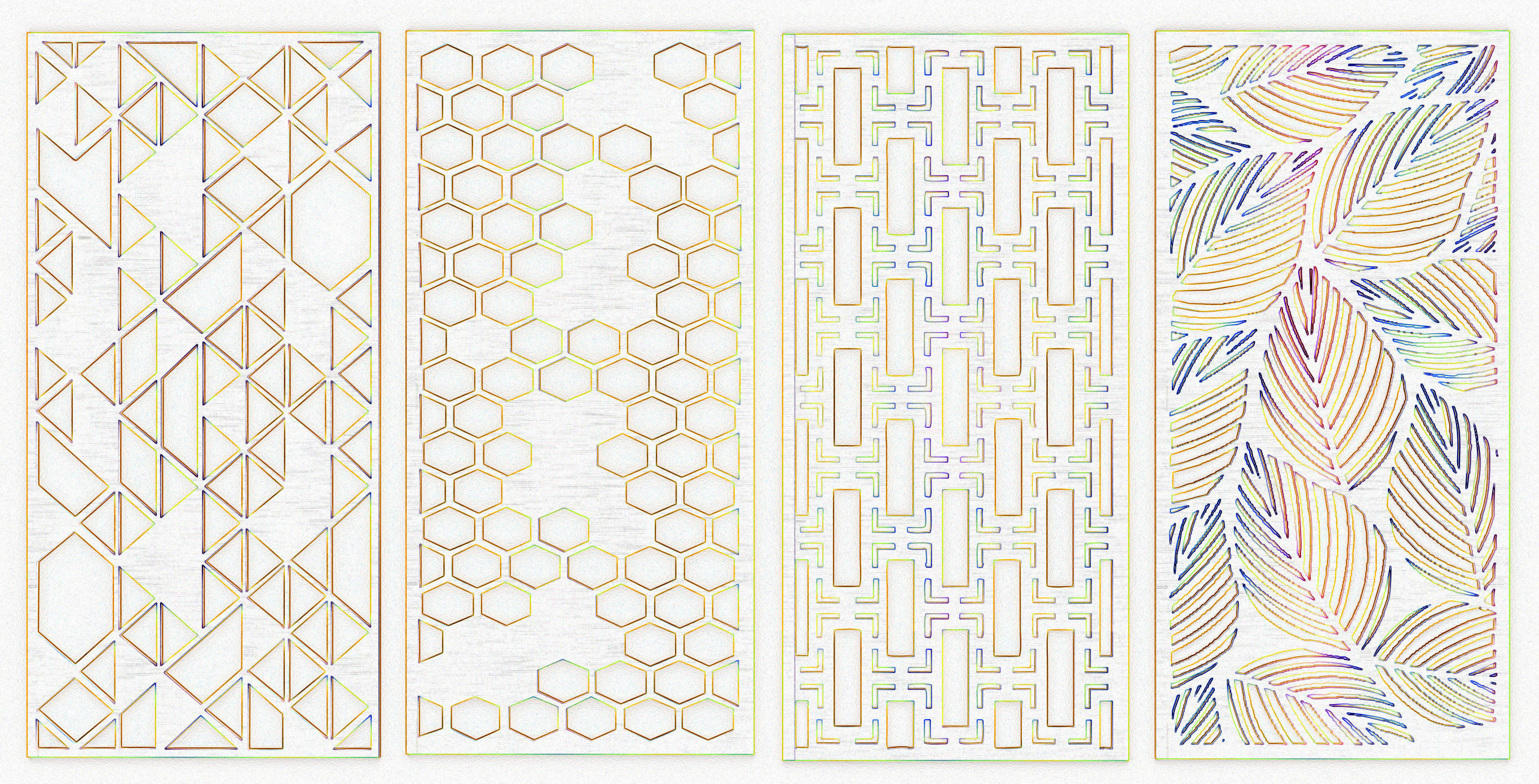 Modern Interior Partition Free 3D model_5