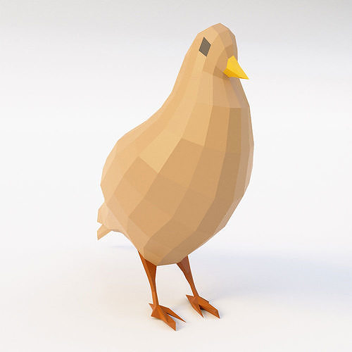 Pigeon bird 3d model Free low-poly 3D model