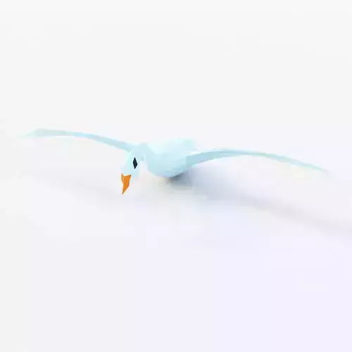 Swan bird 3d model 