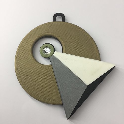Vulcan IDIC Pendant and Presentation Box 3D print model