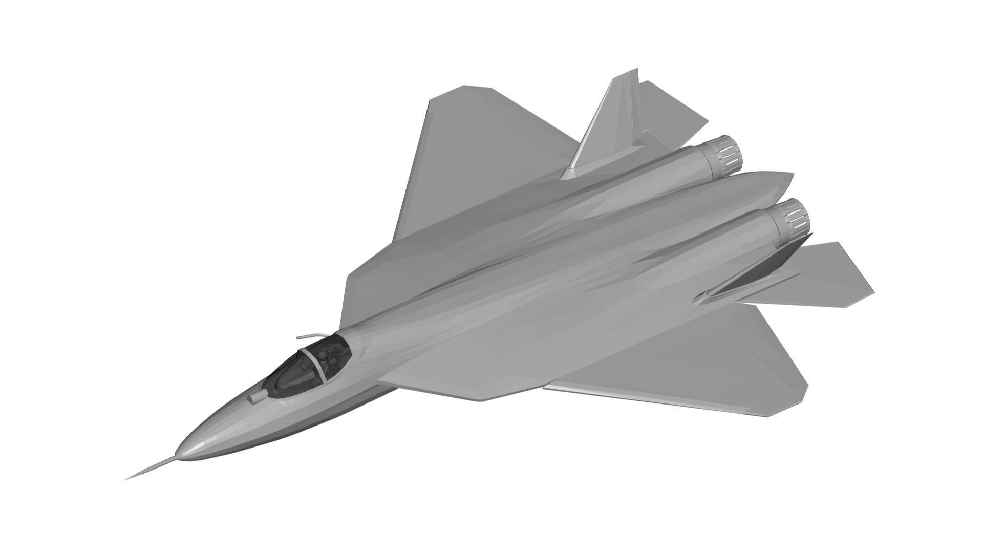 Sukhoi Su-57 3D model_1