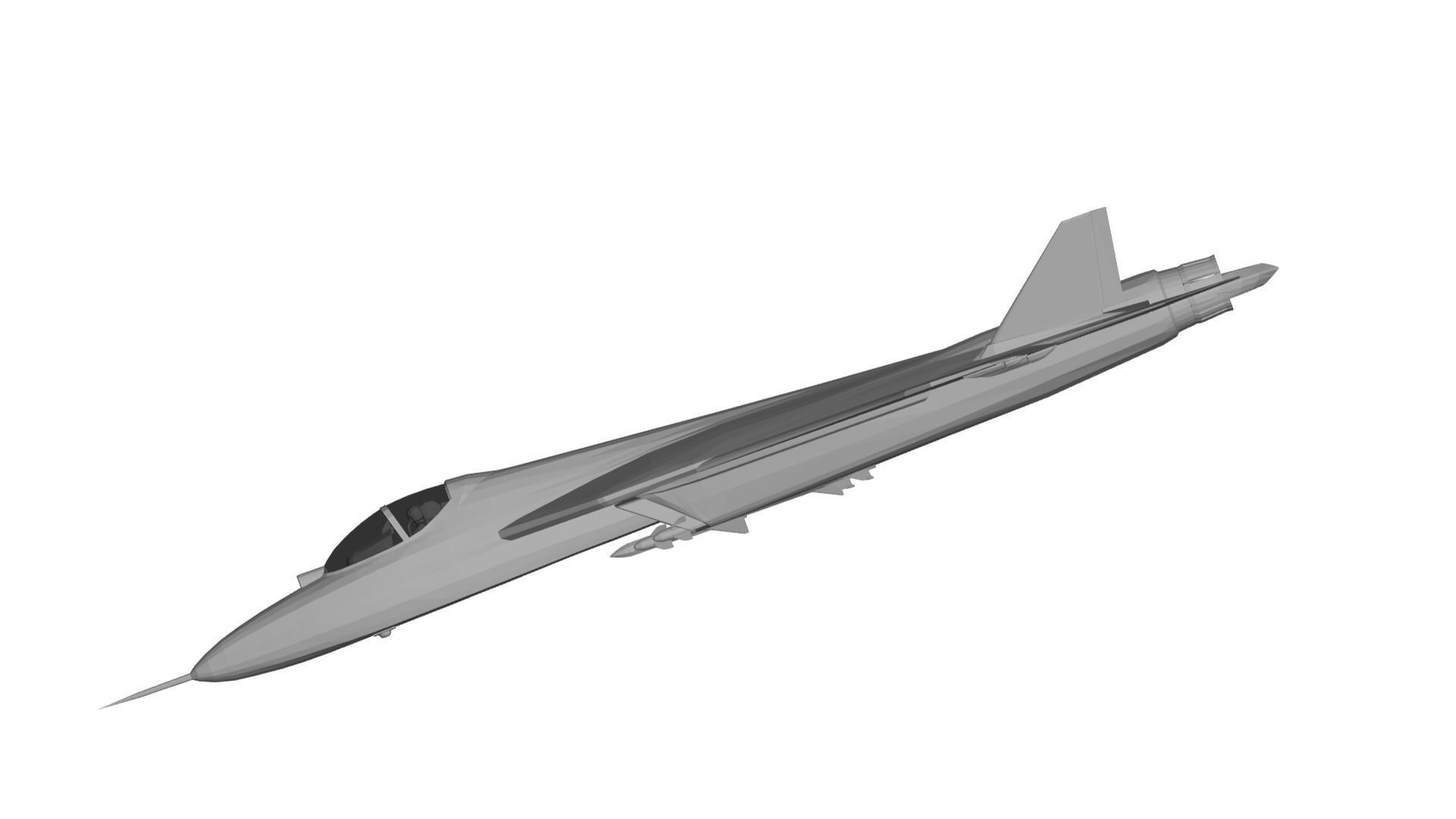 Sukhoi Su-57 3D model_2