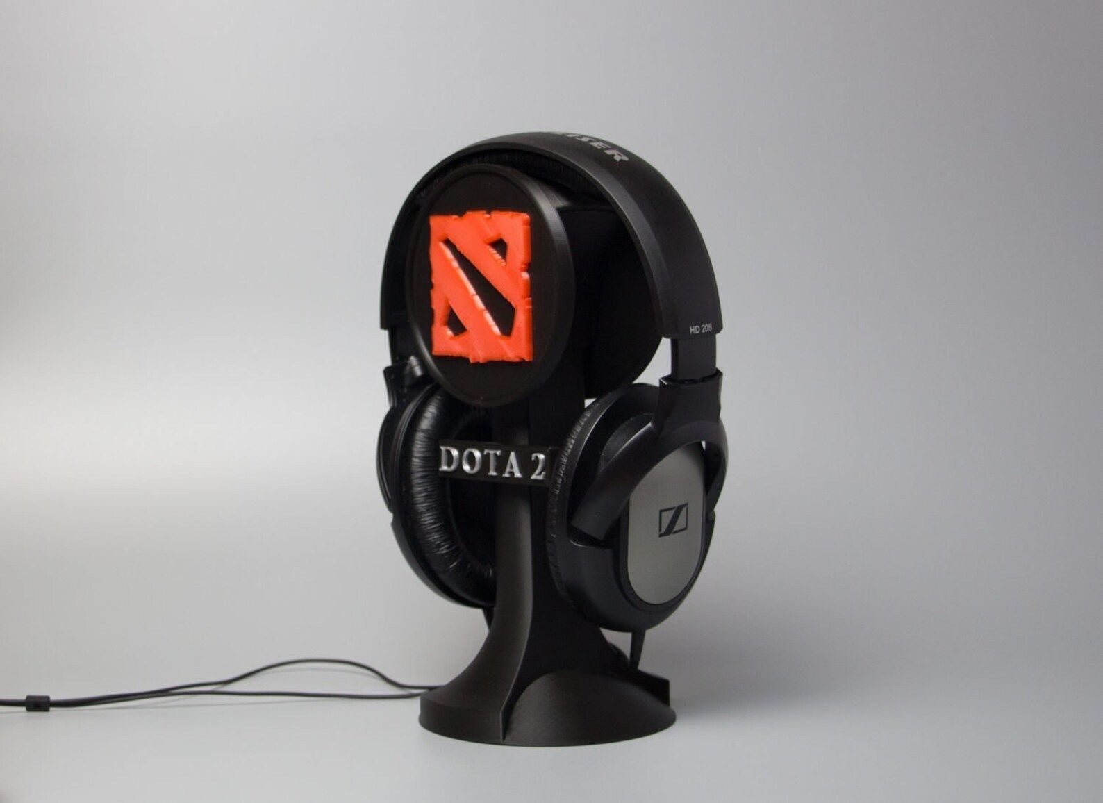 DOTA 2 HEADPHONE STAND GAMING SETUP GAMER HEADSET 3D print model_2