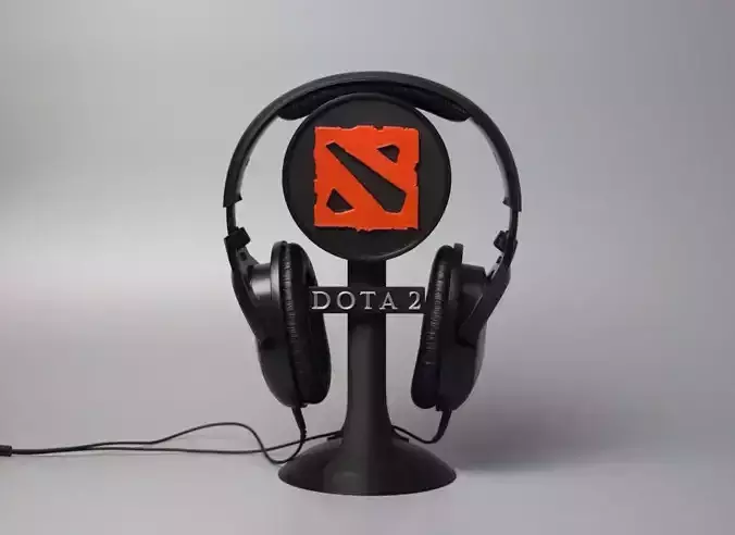 DOTA 2 HEADPHONE STAND GAMING SETUP GAMER HEADSET 3D print model DOTA 2 HEADPHONE STAND GAMING SETUP GAMER HEADSET 3D print model
