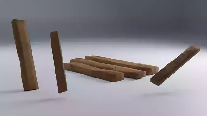 Wood Planks LowPoly PBR