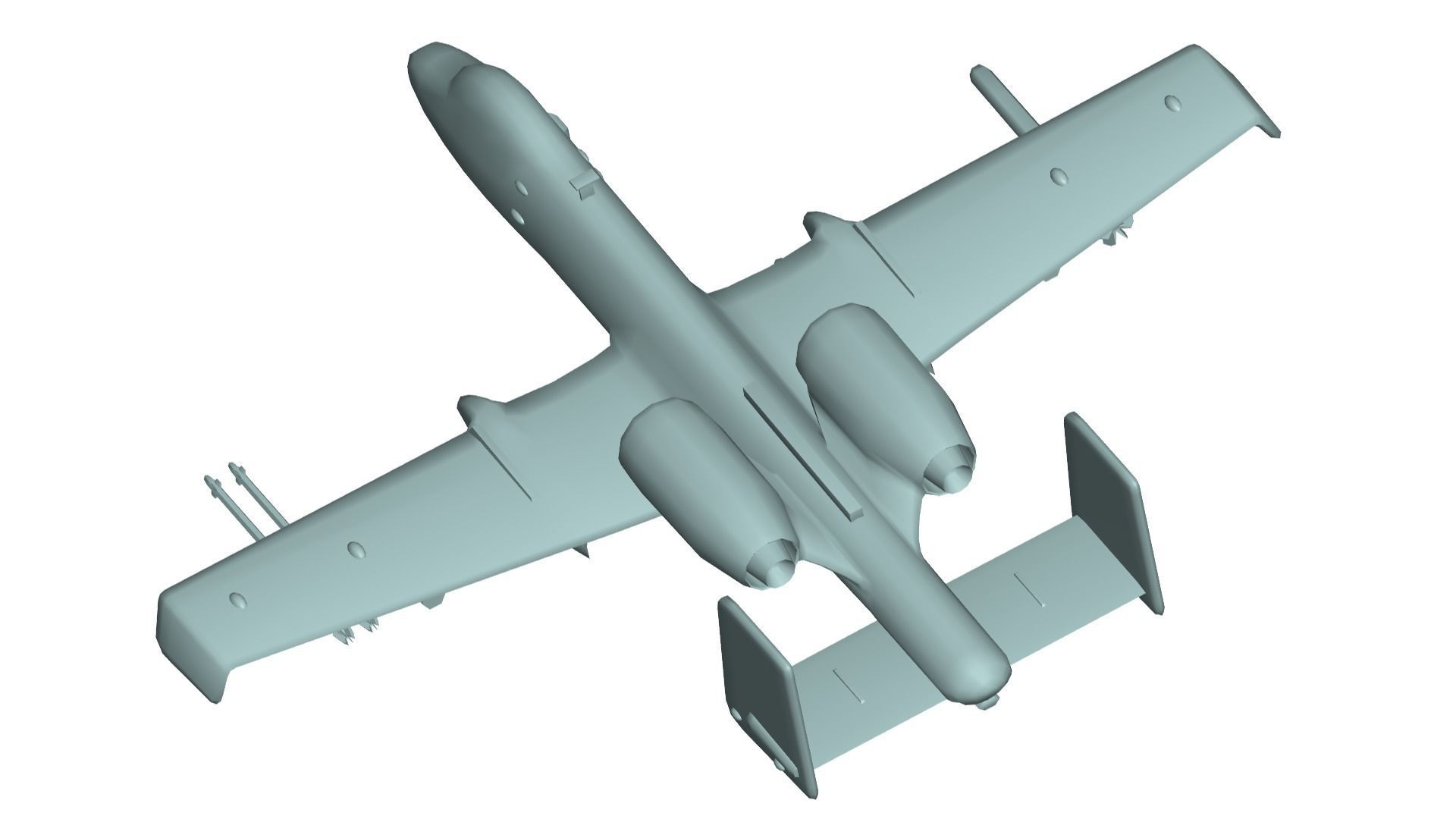 Fairchild Republic A-10 3D model_4